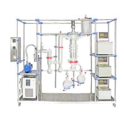 China Wipe Film Distillation Kit Essential Oil Steam Distillation Apparatus High Vacuum Pressure for sale