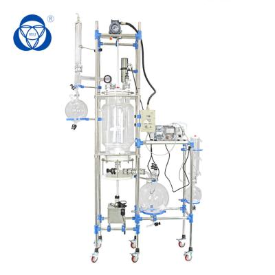 China Borosilicate Glass Chemical Reactor Lab Experiment With 5-7 Reaction Bottle Cover -0.098MPa Vacuum Degree for sale
