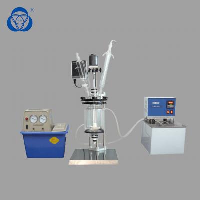 China Customizable Lab Glass Reactor , Glass Batch Reactor Single Jacketed for sale
