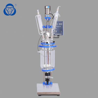 China Single Layer Lab Glass Reactor High Performance 250mL-250L Volumes for sale