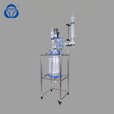 China Agitated Electric Glass Chemical Reactor Liquid Mixing For Chemistry Laboratory for sale