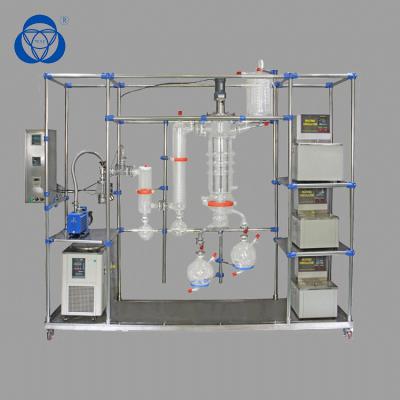 China Kurzfristige Belichtungs-Chemie-Destillations-Ausrüstung, Wasserdampfdestillations-Apparatehochvakuum-Druck des ätherischen Öls zu verkaufen