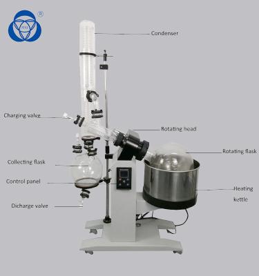 China Evaporador de vacío rotatorio químico del laboratorio, destilador rotatorio del vacío con el baño de agua en venta