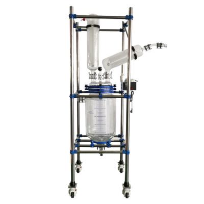 China 20L 50L 100L 200L Jacketed Glass Reactor with best price for sale