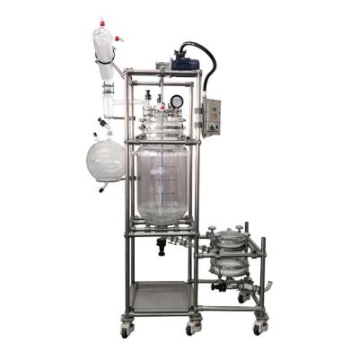China Jacketed Lab Glass Reactor SS 316 Reactor For New Material Synthesis for sale