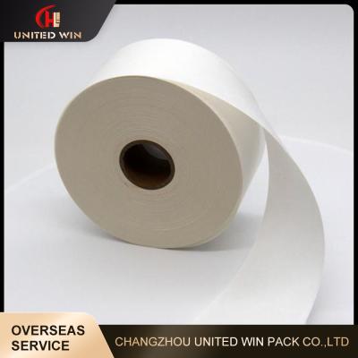 China Recyclable White Gummed Custom Kraft Paper Tape Wet Water Unreinforced for sale
