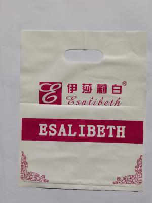 China Cosmetic PO Gravure Printing Die Cut Handle Bags durable wear resistant for sale