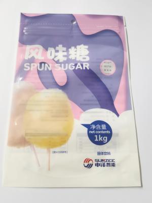 China Heat Seal Nylon PE Stand Up Packaging Bags With Ziplock And Visible Window for sale