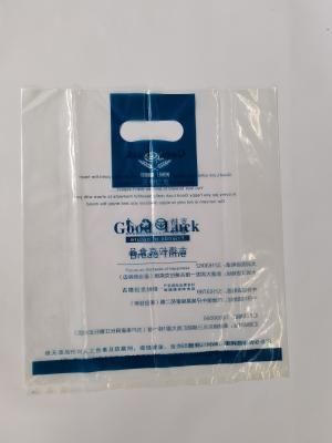 China High Toughness 140mic Die Cut Handle Bags strong load bearing capacity for sale