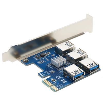 China 5.0 Gbps PCI Express Extender Card PCIE Riser Card Splitter 250V AC High Efficiency for sale