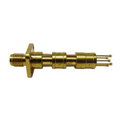 China DC 11GHz High Current Test Probes 6 Pins POGO Pin Connector ODM for sale