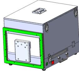 China Pneumatic RF Shielding Enclosures Open Close And Optional Test Fixture Motions for sale