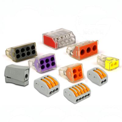 China Equivalent Compact Splicing LED Connectors Quick Connect Terminal Blocks for sale