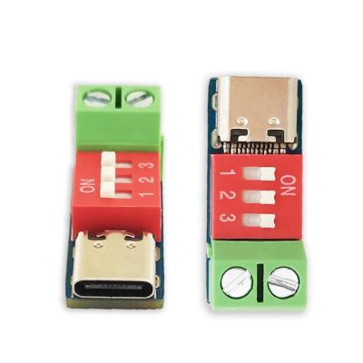 Chine Type-c d'USB de panneau de leurre de QC de palladium de module de poussée de déclencheur de la fourniture de courant d'USB-C au chargeur 12v rapide à vendre