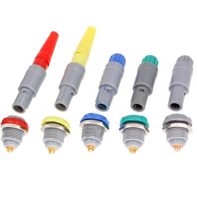 China PAG PKG Electrical Push Pull Self-latching Plug Socket Replacement Plastic Tubing Connector for sale