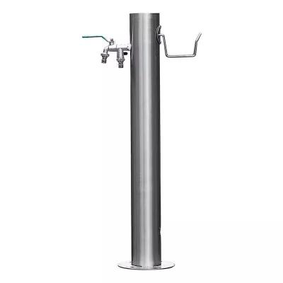 China Outdoor Faucet Garden Water Taps Stainless Steel Standpipe Watering Post 86cm 34 inches Height for sale