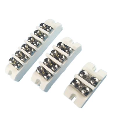 China 11mm Ceramic Barrier Screw Terminal Blocks 800℃ High Temperature Resistance 60 Amps 380 Volts for sale