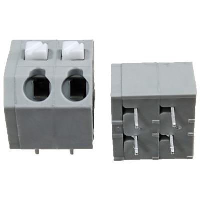 China 5.0mm Pitch Clamps de resorte sin tornillo Conectores de PCB Bloques terminales Conexión rápida Combinación modular en venta