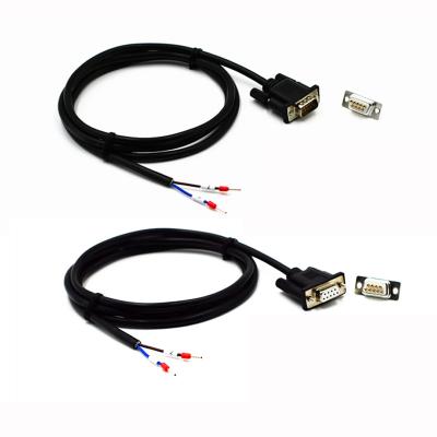 China DB9 Male Or Female Connector RS485 Serial Port to 2-pin Terminals Exapansion Cable for sale