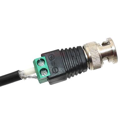 China Screw Terminal Blocks Coaxial Cat5 to BNC Male Video Balun Connector for sale