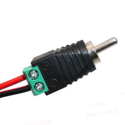China UTP Cat5/Cat6 Cable Audio/Video AV Male RCA to Screw Terminal Blocks for sale