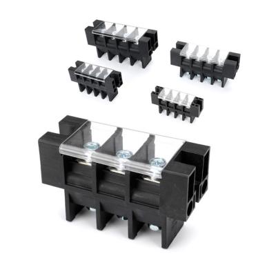 China 600V 40A 100A 75A 150A Feed Through Wall Mounted Barrier Terminal Blocks 13.0mm 16.0mm 21.0mm 27.0mm Pitch for sale