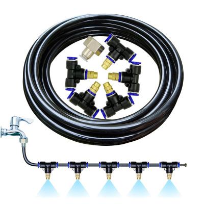 China Brass Nozzle Water Sprinklers Garden Plants Watering Drip Irrigation Kit Misting Cooling System for sale