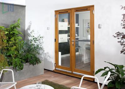 China Commercial Double Glass Aluminium Casement Door Air Proof With German Hardware for sale