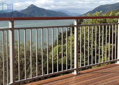 China Rot Proof Aluminum Exterior Railings , Aluminum Stair Handrails For Outdoor Steps for sale