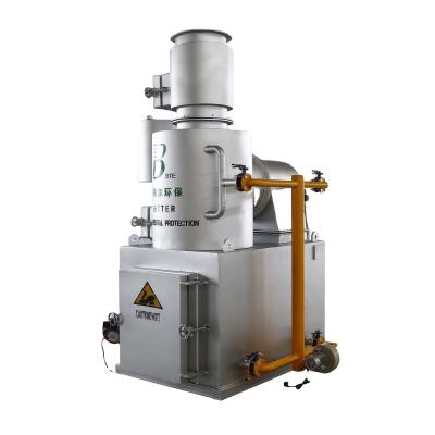 China Secondary Combustion Chamber Incinerator for Waste Disposal 750L/H Capacity Condition for sale