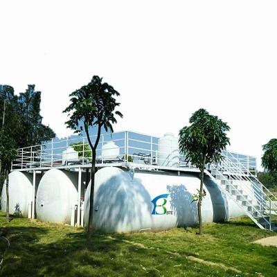 China 10-20 t/hora Máquina de tratamiento de aguas residuales de control totalmente automático FRP depósito séptico en venta