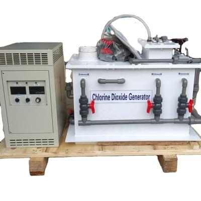 China Brine Electrolyzer 98 kg Weight 100L/Hour Productivity for Swimming Pool Disinfection for sale