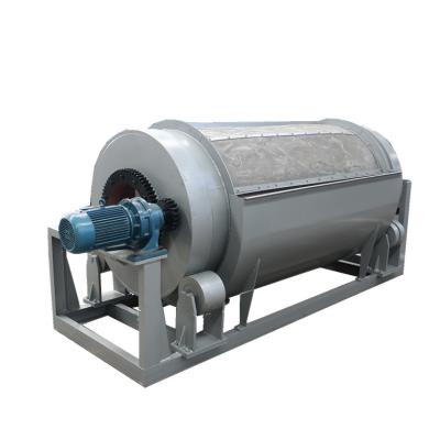 China 5000L/Hour Sugarcane Bagasse Paper Pulp Seaweed Dewatering Separator Micro Screen Rotary Drum Filter for sale