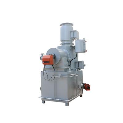 China Water Source Fuel Incinerator For Chemical Waste Capacity 10-500kgs/Batch Silver Blue for sale