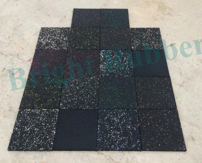 China Commercial Shock Absorption Flooring Mat Fitness Composite Rubber for sale