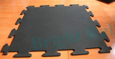 China Customized Anti Slip Rubber Paver Tile Interlocking Gym Rubber Mats Flooring 1mx1m for sale