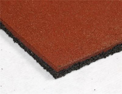 China EPDM High Safety Rubber Paver Tile Red Outdoor OEM Welcome for sale