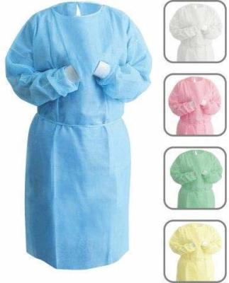 China Spunlace Surgical Gowns Disposable Hospital Gowns Soft Non Woven Material for sale