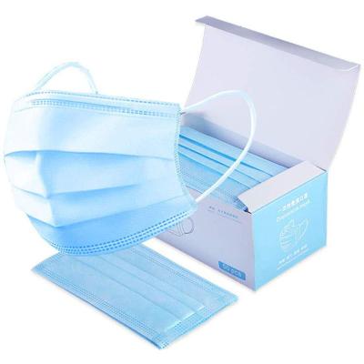 China Laxet Free Non Woven Disposable Face Mask Melt Blown 3 Ply Ear Loop Easy Breath for sale