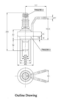 China el magnetrón de 15kw 2450mhz Cw, horno de microondas industrial del magnetrón parte en venta