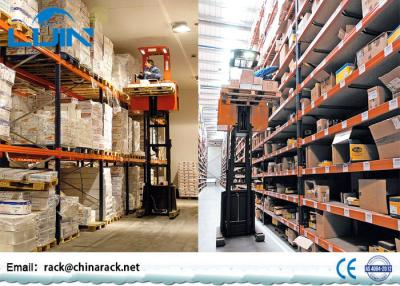 China Powder Coated Heavy Duty Metal Rack , Various Color Warehouse Shelves Racks for sale