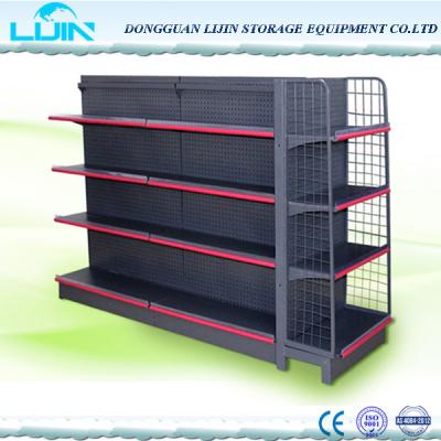China Safe Metal Supermarket Shelf Display Easy To Assemble And Dismantle for sale