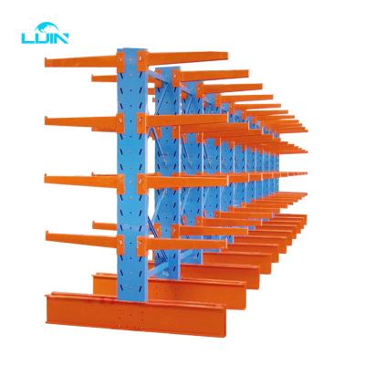 China Steel Industrial Racking System Plywood Heavy Duty Cantilever Racking For Shop for sale