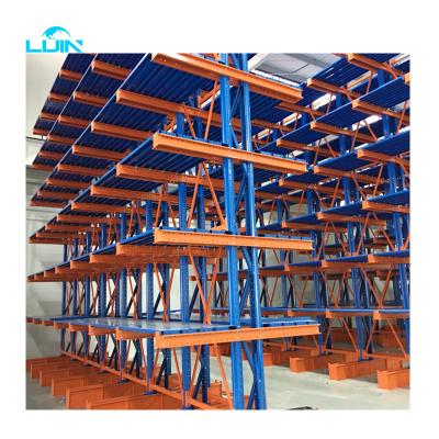 China Double Side Based Cantilever Storage Racks Selective Metal Shelving With Iron Tube for sale