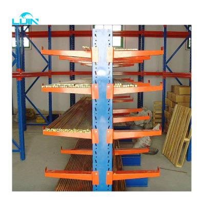 China 3000Kg Warehouse Cantilever Shelving Pipe And Tubing Storage Racks for sale