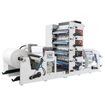 China RY850-B 4 colors wide flexo printing machine for paper box/papery cup for sale