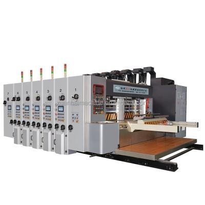 China 3 colors Full Automatic High Speed Corrugated Carton Board flexo Printing slotting die cutting Machine for sale