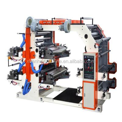China 600mm Max.Web Width Six Colors Flexo Printing Machine for Printing for sale