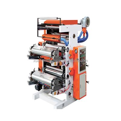 China High Speed Die Cutting UV Dryer Flexographic Printer with 2 Colour Flexo Printing for sale