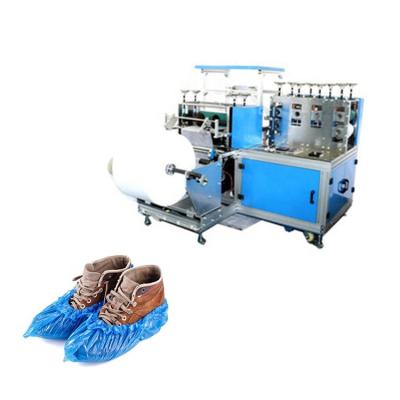 China Automated non slip Plastic Disposable PE Shoe Cover Making Machine With Ultrasonic System for sale